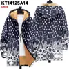 Chaqueta de Nuevo Estilo Transfronteriza con Patrones Multicolor, Cremallera de 3 Elementos, Cárdigan con Capucha, Abrigo de Algodón Polar Engrosado de Invierno con Forro Amarillo