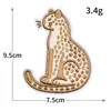 Patch de Tecido Bordado Cartoon Animal Cabeça de Urso com Adesivo Termocolante Costura Roupas DIY