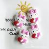 Cartoon Big Ear Dog Resina Acessórios Oil Drop DIY Handmade Creme Cola Copo Hairpin Geladeira Adesivo Acessórios Mobile Phone Shell