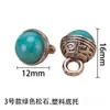Botón Estilo Retro de Aleación Jinyu Ropa de Punto Qipao Estilo Chino Chaqueta de Algodón Botón Redondo Metálico Repujado con Accesorios de Ojal