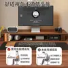 Soporte para monitor de computadora de escritorio con cajones, altura ajustable y estante de almacenamiento para escritorio, también adecuado como soporte para laptop