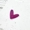 Brillo acrílico multicolor limpieza de inventario parche de pendiente acrílico de corazón clip para el pelo DIY DIY