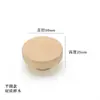 Maçaneta Pequena Redonda de Madeira Maciça Simples Japonesa com Cabo Plano para Porta de Guarda-roupa Doméstico, Gaveta, Puxador Pequeno de Madeira Crua para Móveis de Furo Único