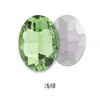 Accesorio para el Cabello de Vidrio de Cristal con Forma Ovalada y Respaldo Puntiagudo, Pedrería, Accesorio de Decoración para Vestido de Novia, Pedrería Irregular Ovalada con Respaldo Puntiagudo