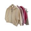 Chaqueta Sudadera con Capucha para Niñas Ropa Nueva de Otoño 2024 Coreana Casual Primavera y Otoño Chaqueta con Cierre Nueva