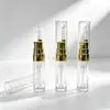 Yueshunxing Botella de Crema para Ojos al Vacío con Cabezal de Silicona Personalizada Material de Empaque Cosmético Portátil Tubo con Spray Chapado en Oro Tubo para Mascarilla de Labios