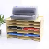 Suporte de Arquivos Multicamadas A3 Papel A4 Mesa Escritório Estante de Livros Suporte para Impressora Caixa Organizadora para Pastas Rack Organizador