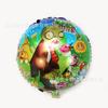 Cross-border Novo Zumbi Alienígena de Dupla Face 18 polegadas Planta Zumbi Balão de Filme de Alumínio Engraçado Dia da Mentira Tema Decoração