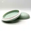 Soporte para Almohadilla de Tinta Caja de Cerámica para Almohadilla de Tinta Tamaño Grande Tamaño Extra Grande Caja Sello de Caligrafía Tallado de Sellos Pintura y Caligrafía Vermellón Caja de Porcelana Caja Vacía con Tapa