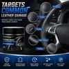KineShineX Pasta Reparadora de Cuero para Volante de Coche Color Negro Restauración de Cuero para Rayones, Desgaste y Grietas