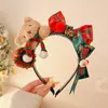 Chifres de Rena de Natal Transfronteiriços Decoração de Árvore Pequena Presilha de Cabelo de Natal Pelúcia Fofa Adereço de Cabeça para Festa de Feriado Acessórios de Cabelo para Meninas