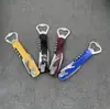 Abrebotellas de vino y cerveza multiusos creativo de acero inoxidable destornillador de vino abridor de vino cuchillo de caballo