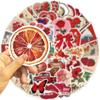 50 pegatinas estéticas rojas retro Pegatinas de grafiti estético para guitarra, cuaderno, maleta, DIY, impermeables