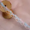 Encaje floral de 2 cm de ancho, hecho a mano, para jarrón, material decorativo, accesorios de ropa, bordado, encaje soluble en agua.