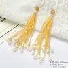 Cadena de cuentas con borlas de estilo nacional, hecha a mano, brocado Song, colgante multicolor, DIY, pin para solapa, adorno colgante, accesorio para bolso
