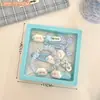 Laços de cabelo para rabo de cavalo doces e femininos da série azul, presilhas para coque, presilhas fofas para franja, acessórios de cabelo para atacado