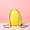 Mochila Saco com Cordão de Poliéster Mochila Esportiva ao Ar Livre Bolsa de Tecido Oxford Cordão Conveniente Basquete Saco de Armazenamento Impermeável