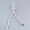Nueva Moda Cuero DIY Llave de Coche Accesorios de Pareja Moda Cuerda Trenzada de PU Cadena de Bolso Cuerda Colgante