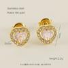 Brincos de Aço Inoxidável Europeus e Americanos com Zircônia Cravejada de Diamante Design de Nicho Feminino Celebridade da Internet Novo Retro Brincos de Luxo Leve Brincos
