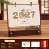 Calendario de escritorio temático del Año Nuevo Chino 2027 con marcapáginas, perfecto para uso en la oficina y personalizable como regalo corporativo