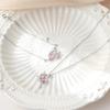 Pulsera de anillo de corazón de rastro de hada original para mujer Mori rosa pulsera de amor sentido de alta gama de lujo ligero mismo estilo pulsera de estrella