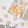 Contas Rosa em Formato de Coração Assimétrico Manchado com Resina Fresca Contas Soltas Material para Pulseira Colar DIY Feito à Mão