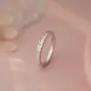 Anel Par Quadrado Dobrado de Prata para Pé Ganjia S999 Alta Qualidade Design de Nicho Anel Par de Casal Anel Ajustável para Cabelo