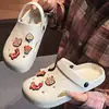 Zuecos cerrados para mujer para uso en casa, pantuflas de verano antideslizantes para baño, de suela suave, ligeros, se pueden usar afuera, pantuflas para hombre