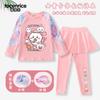 Traje de Baño Transfronterizo para Niños, Conjunto de Dos Piezas para Niñas de Manga Larga y Pantalón Largo Secado Rápido Moderno Traje de Baño para Niñas