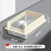 Caixa de Areia para Gatos em Aço Inoxidável, Semifechada, Grande Capacidade, Anti-respingo, Anti-rastro, Vaso Sanitário para Gatos Extra Grande com Grade Elevada, Atacado