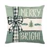 Fronha Estampada de Natal Pequena Fresca Poliéster Estampado Fronha Decorativa para Sofá de Casa Transfronteiriça Almofada de Quarto