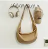 Bolsa transversal de comércio exterior para mulheres, adequada para o trajeto para o trabalho, uso casual e estudantes; Bolsa de dumpling de cor sólida com grande capacidade, versátil e estilosa, perfeita para casais