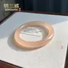 Atacado Rosa Luar Pó Natural de Toranja Pó de Raiz de Lótus Pulseira de Jade de Gelo Barra de Beleza Pulseira Barra Redonda de Jade Afegão Transparente