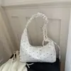Bolsa de Lona Tipo Tote Color Crema Estilo Ins Nueva Primavera 2026 para Mujer, Gran Capacidad, Artística, Fresca, Versátil para el Trabajo