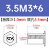 Columna de tuerca remachable de paso completo de acero inoxidable SOS-3.5M3/M3/M4/M5-3/4/5~25 en stock venta directa