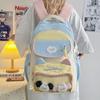 Lindo Gato Nylon Estudiante de Secundaria Mochila de Gran Capacidad Estudiante de Preparatoria Mochila Bolsa para el Dolor de Niña Bolsa para Bebé Estilo Universitario