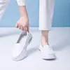 Sapatos de Enfermeira com Amortecimento a Ar para Mulheres, Novo Modelo Primavera 2026, Sapatos Individuais Confortáveis e Não Cansativos com Solado Macio, Sapatos Médicos Brancos Respiráveis Slip-On