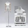 Loja de roupas modelo magra de seios pequenos adereço expositor de roupas femininas suporte de exibição ornamento de pendurar de peito plano manequim de torso de mão cabide de roupas