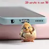 Tapón de Polvo de Pollito Eclosionando Lindo 2D para Teléfono Móvil, Carga Acrílica para Teléfono Inteligente