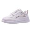 Zapatos blancos de verano para mujer con falda, altura interior, para estudiantes