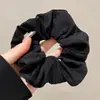 Goma para el pelo de alta gama estilo coreano para mujer, scrunchie con lazo de encaje, cuerda para moño de pelo linda, accesorio para el pelo versátil