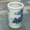 Artesanía de Cerámica Adornos de Regalo Huangshan Yunhai Pintura y Caligrafía Hechas a Mano Recipiente Recipiente para Flechas Recipiente de Cerámica para Rollos Oficina Colección