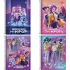 Caderno Espiral 1/4 (Capa Dura) K-Pop Warriors 80 Folhas.