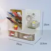 Porta-Canetas Multifuncional Três em Um Caixa de Armazenamento Painel Perfurado Mesa de Estudante Tubo de Caneta Papelaria Criativa para Crianças Menino Organização