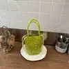Bolso Cubo Hueco Nuevo de Verano para Mujer, Diseño de Nicho de Alta Gama, Bolso de Mano Cruzado, Bolso Pequeño Casual para Teléfono Móvil