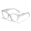 Gafas de Marco de Espejo Liso Estilo Europeo y Americano Poligonal Nuevo de Rain, Marco de Gafas de Empalme Personalizado Anti-Luz Azul