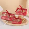 Caixa de Doces Triangular para Casamento, Caixa de Doces Criativa com Pérolas para Levar na Mão, Caixa de Doces de Luxo Estilo Ins para Noivado e Casamento