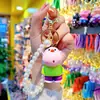 Llavero de Resina de Tigre Gordo de Dibujos Animados para Mujer, Lindo y Exquisito, Cadena Colgante para Teléfono Móvil, Cuerda de Mano, Muñeca, Llavero, Colgante para Bolso