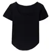 Camiseta Irregular de Manga Corta para Mujer, Nuevo Diseño Verano 2026, Top Corto Ajustado, Moda Femenina Tendencia