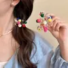 Gorro de Colores Dulces, Cuerda para Teléfono, Goma para el Cabello, Corazón Lindo y Femenino, Cuerda Versátil para el Cabello, Banda Elástica de Goma de Alta Elasticidad, Cinta para la Cabeza, Diadema